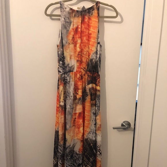 Orange white and green maxi - Picture 2 of 3